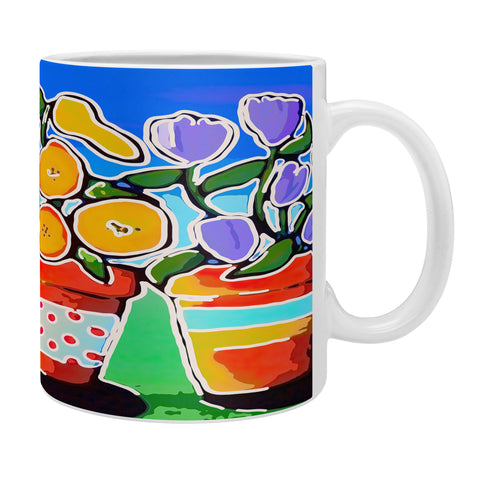 Renie Britenbucher Flower Pot Trio Coffee Mug