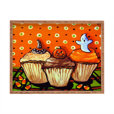 Renie Britenbucher Halloween Cupcakes Rectangular Tray