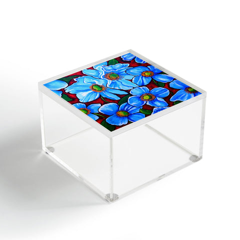 Renie Britenbucher Himalayan Blue Poppies Acrylic Box