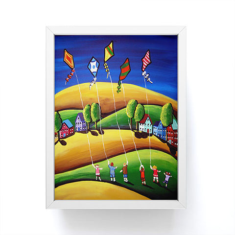 Renie Britenbucher Kite Fliers Framed Mini Art Print