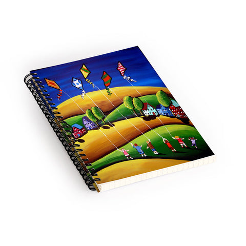Renie Britenbucher Kite Fliers Spiral Notebook