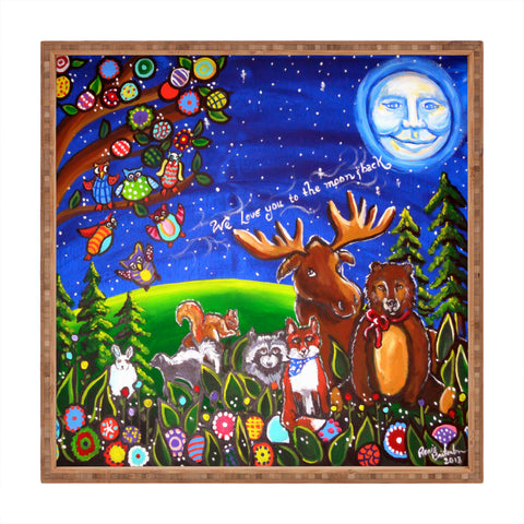 Renie Britenbucher Love You To The Moon And Back Square Tray