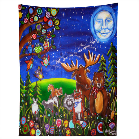 Renie Britenbucher Love You To The Moon And Back Tapestry