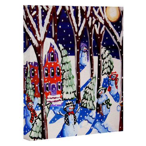 Renie Britenbucher Magic Snowmen Art Canvas