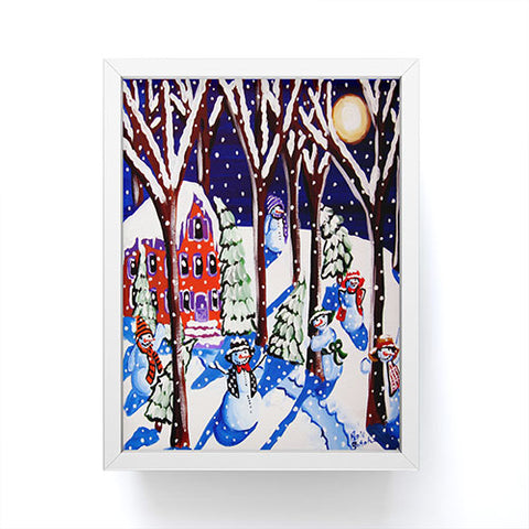 Renie Britenbucher Magic Snowmen Framed Mini Art Print