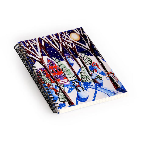 Renie Britenbucher Magic Snowmen Spiral Notebook