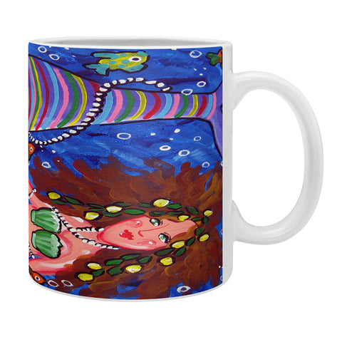 Renie Britenbucher Mermaids In Stripes Coffee Mug