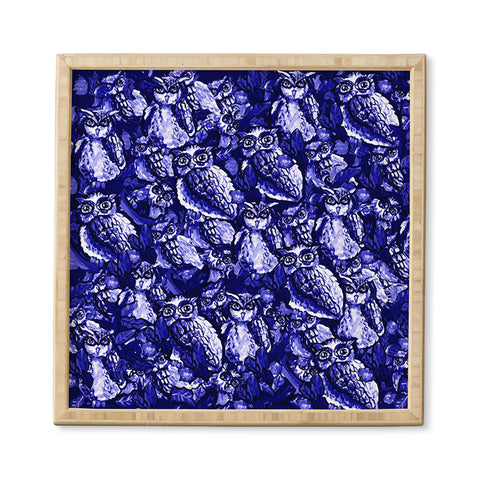 Renie Britenbucher Owls Purple Framed Wall Art