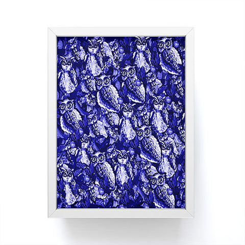 Renie Britenbucher Owls Purple Framed Mini Art Print