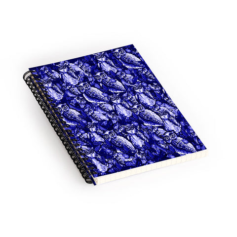 Renie Britenbucher Owls Purple Spiral Notebook