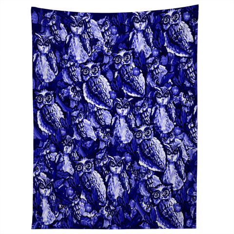 Renie Britenbucher Owls Purple Tapestry
