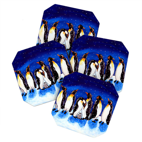 Renie Britenbucher Penguin Party Coaster Set