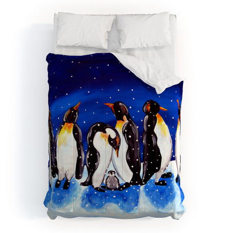 Renie Britenbucher Penguin Party Comforter