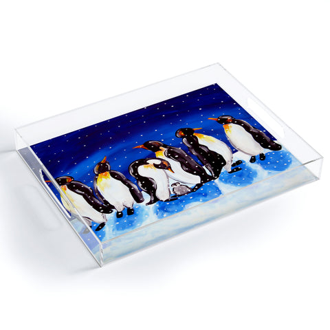 Renie Britenbucher Penguin Party Acrylic Tray