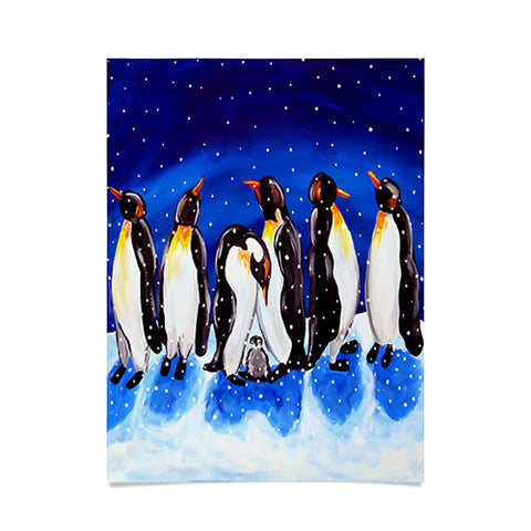Renie Britenbucher Penguin Party Poster