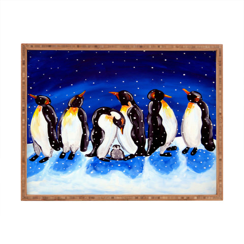 Renie Britenbucher Penguin Party Rectangular Tray