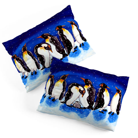 Renie Britenbucher Penguin Party Pillow Shams