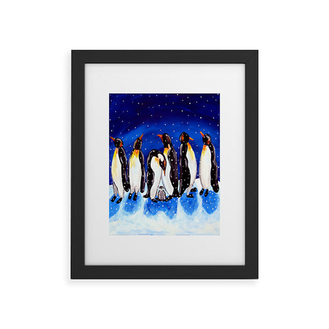 Renie Britenbucher Penguin Party Framed Art Print