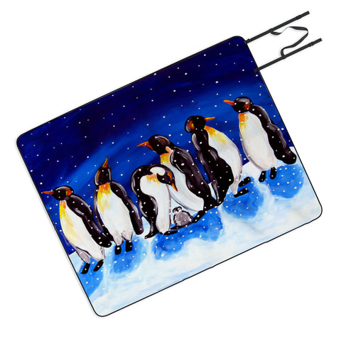 Renie Britenbucher Penguin Party Picnic Blanket
