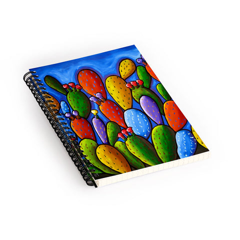 Renie Britenbucher Prickly Pear Cactus Spiral Notebook