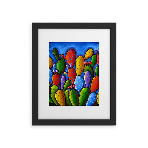 Renie Britenbucher Prickly Pear Cactus Framed Art Print
