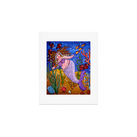 Renie Britenbucher Purple Mermaid Art Print