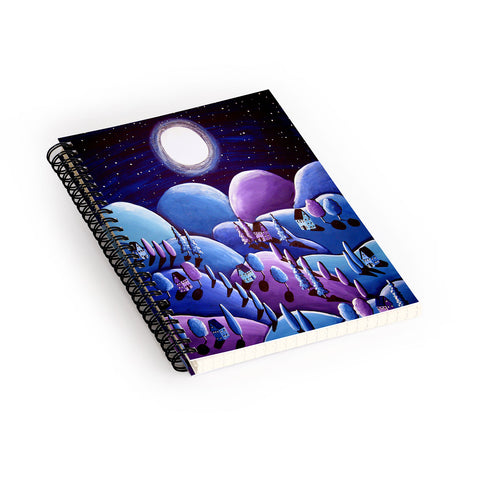 Renie Britenbucher Purple Peace Spiral Notebook