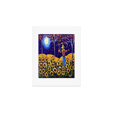 Renie Britenbucher Scarecrow in the Moonlight Art Print