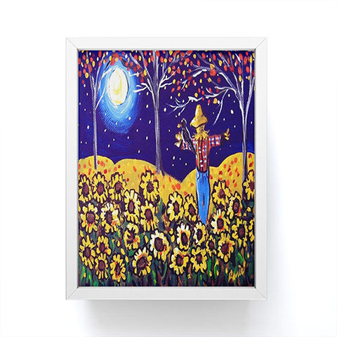 Renie Britenbucher Scarecrow in the Moonlight Framed Mini Art Print