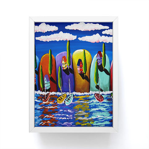 Renie Britenbucher Shoreline Reflections Framed Mini Art Print