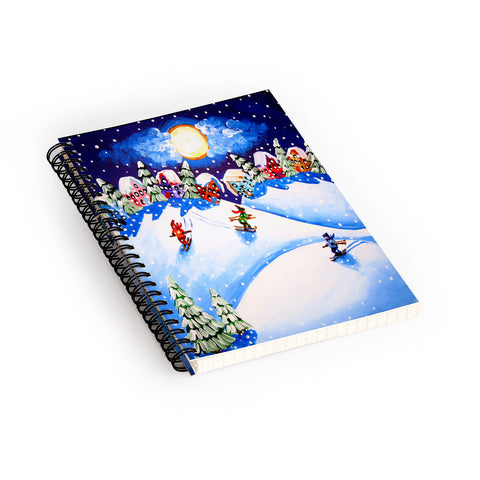 Renie Britenbucher Skiers Spiral Notebook