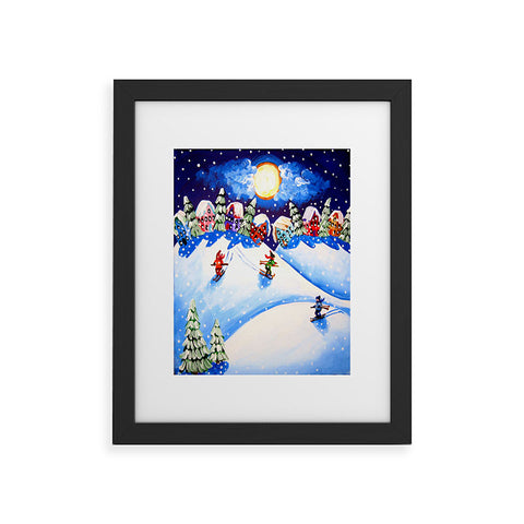 Renie Britenbucher Skiers Framed Art Print