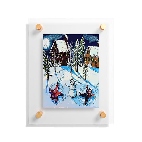 Renie Britenbucher Snow Angels Floating Acrylic Print