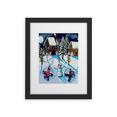 Renie Britenbucher Snow Angels Framed Art Print