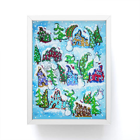 Renie Britenbucher Snowman Whimsy Framed Mini Art Print