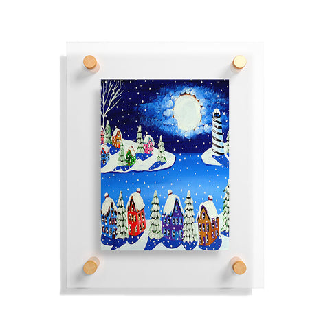 Renie Britenbucher Snowy Shoreline Floating Acrylic Print