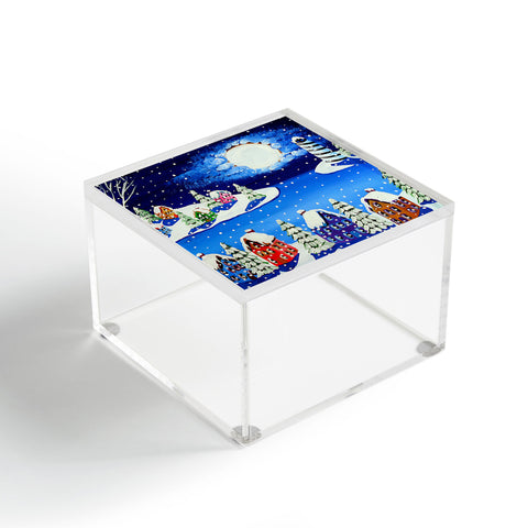 Renie Britenbucher Snowy Shoreline Acrylic Box