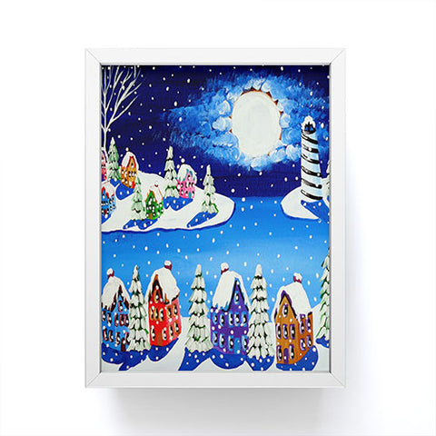 Renie Britenbucher Snowy Shoreline Framed Mini Art Print