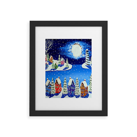 Renie Britenbucher Snowy Shoreline Framed Art Print