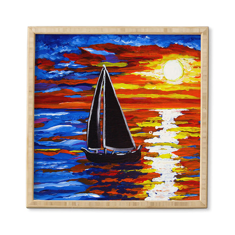 Renie Britenbucher Sunset Sail Framed Wall Art