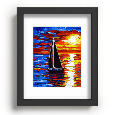 Renie Britenbucher Sunset Sail Recessed Framing Rectangle
