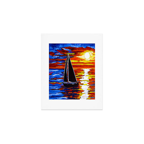 Renie Britenbucher Sunset Sail Art Print