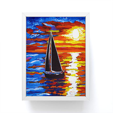 Renie Britenbucher Sunset Sail Framed Mini Art Print