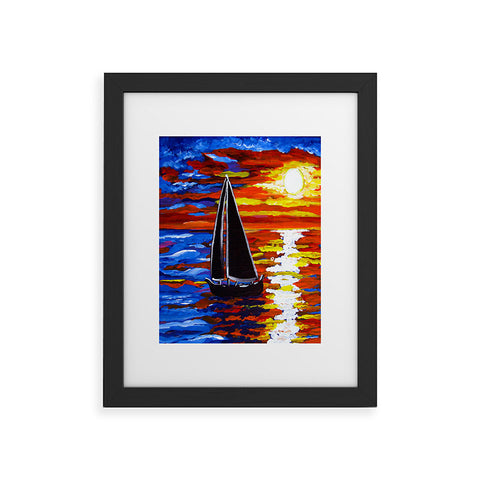 Renie Britenbucher Sunset Sail Framed Art Print
