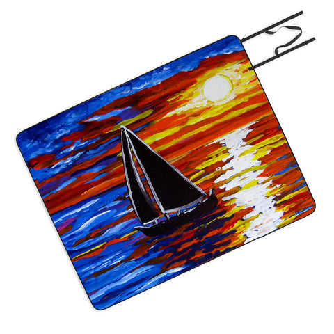Renie Britenbucher Sunset Sail Picnic Blanket