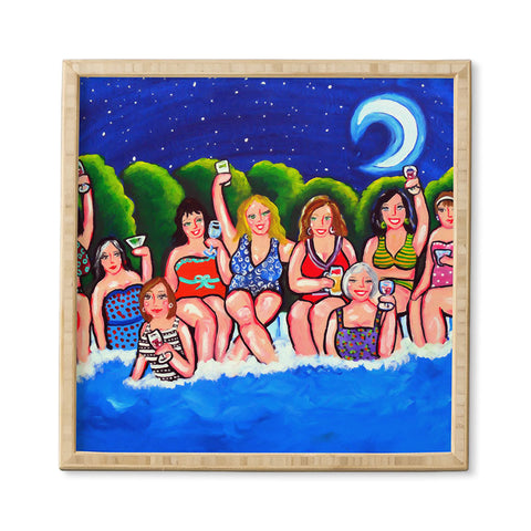 Renie Britenbucher Swimming Pool Divas Happy Hour Framed Wall Art