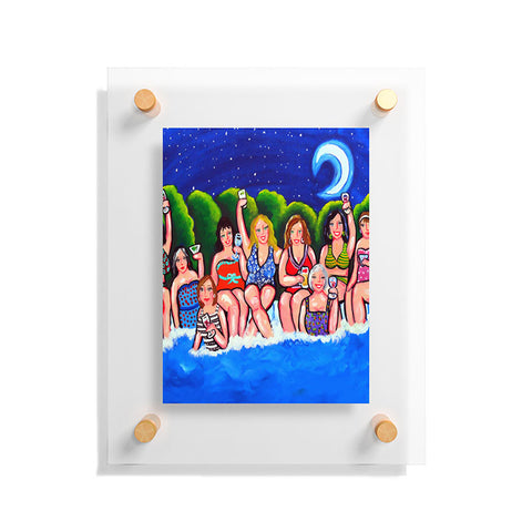 Renie Britenbucher Swimming Pool Divas Happy Hour Floating Acrylic Print