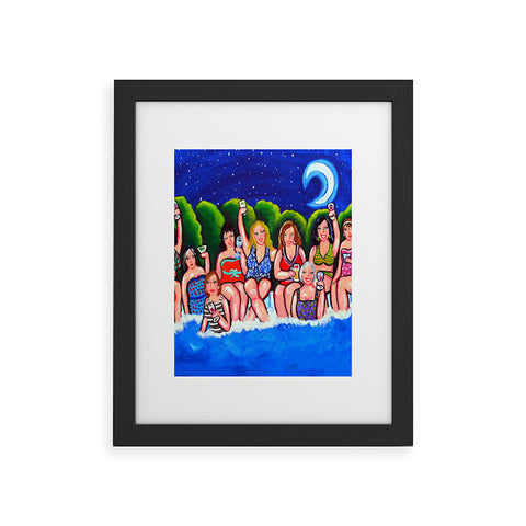Renie Britenbucher Swimming Pool Divas Happy Hour Framed Art Print