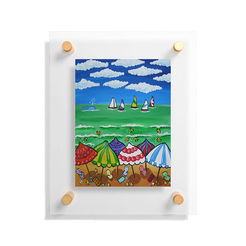 Renie Britenbucher Whimsical Beach 1 Floating Acrylic Print