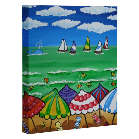 Renie Britenbucher Whimsical Beach 1 Art Canvas